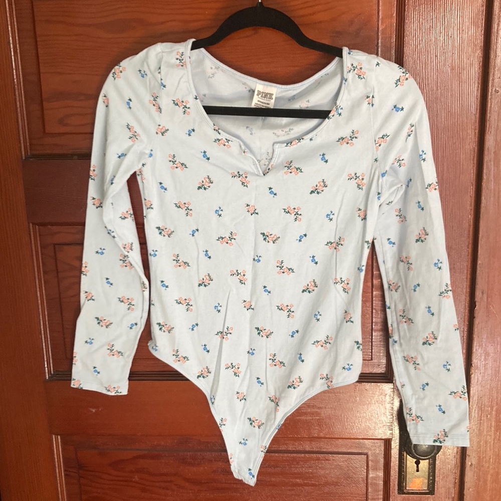 Long sleeve floral bodysuit